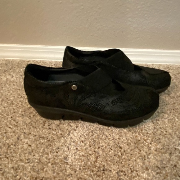 Wolky Clog Black Palm Metal Suede size 38 - Picture 3 of 8